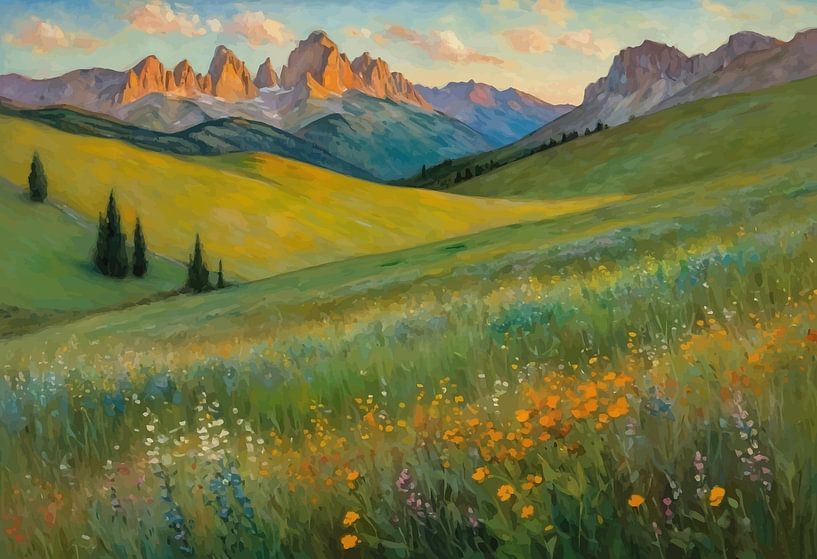 Dolomites Scenery Sunny by MIROKKU