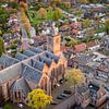 Grote Kerk van Vianen vanuit de lucht van Sander Goldbach