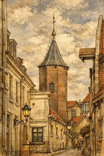 Muurhuizen historisch Amersfoort 10 in de 20e eeuw van Watze D. de Haan