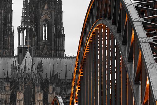 Sporen van licht op koud staal