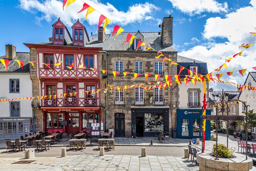 Old town of Josselin, Brittany by Christian Müringer
