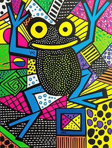 Peinture grenouille colorée | Hoppy Delicious