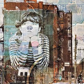 Art de rue La vie est ce qu'elle est sur Moonheart Artworks