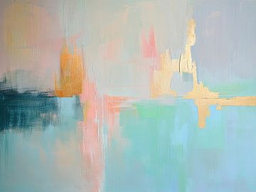 Serene Reflections in Pastel van Zen en Meer