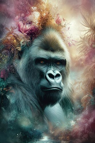 Créatures majestueuses de la nature : le gorille à dos argenté