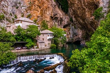 Vrelo Bune in Blagaj Bosnie en Herzegovina van Heleen Pennings