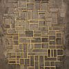 Piet Mondrian's Composition No IV in nieuw jasje Nr. 3 van Kjubik