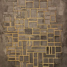 Piet Mondrian's Komposition Nr. IV im neuen Look Nr. 3 von Kjubik