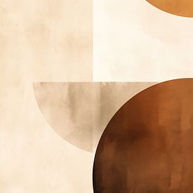 Abstract shapes in soft autumn colours by Bert Nijholt
