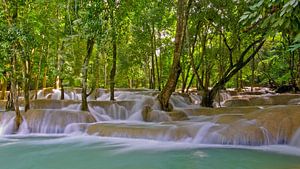Tad Se Waterval in Laos van Denis Feiner