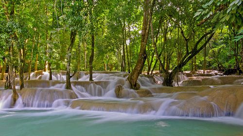 Tad Se Waterval in Laos