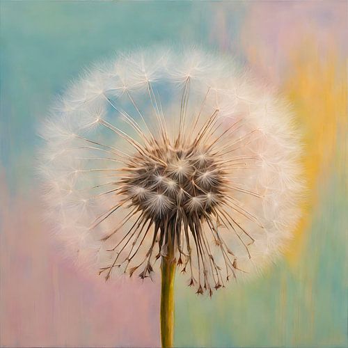 Paardenbloem in pastel