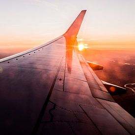 Coucher de soleil à l'altitude de croisière sur Paul Hemmen