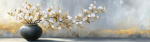 Blue Vase Branch by Wonderful Art