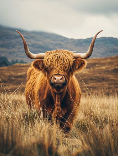 Tough Highlander - In the Rough Meadow - Scottish highlander