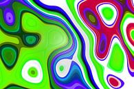 Colored Fractal 1 van Gerrit Zomerman thumbnail