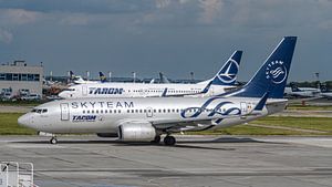 Zwei Boeing 737-'s der rumänischen Fluggesellschaft TAROM.