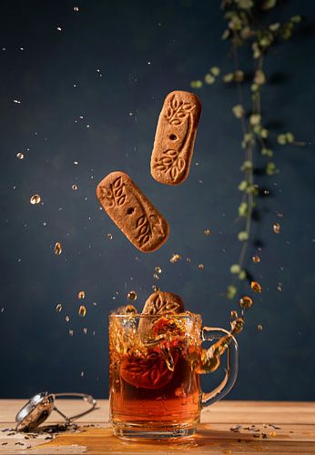 Tea with biscuits by Esmay Vermeulen