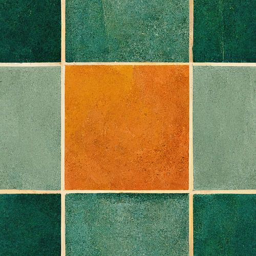 Art Deco Patroon met Aardse kleuren #III