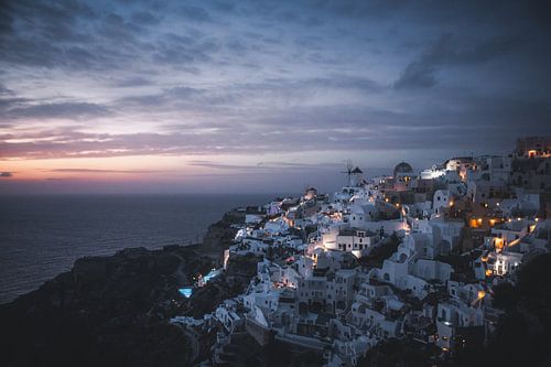 Zonsondergang in Oia, Santorini