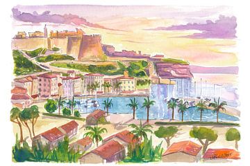 Bonifacio Korsika Hafen Felsen und Festung Ansicht von Markus Bleichner