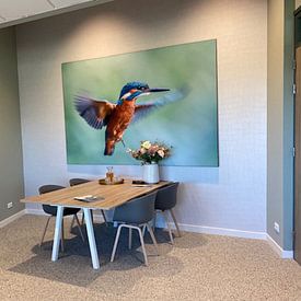 Customer photo: Kingfisher by Linda Raaphorst, on artframe