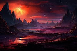Alien alien world or alien planet by Art Bizarre