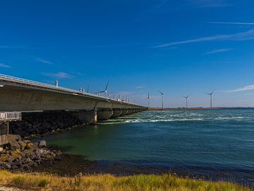 Une partie du barrage contre les ondes de tempête sur didier de borle