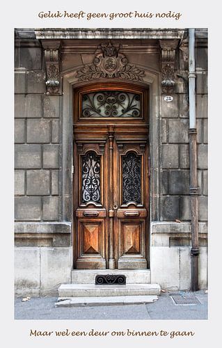 Door with applicable quote