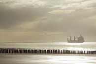 Schip op de monding van de Westerschelde by Maurice Welling thumbnail