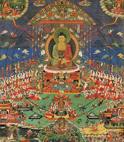 Buddhist ,Amitabha en Sukhavati ,2,Boeddha standbeeld
