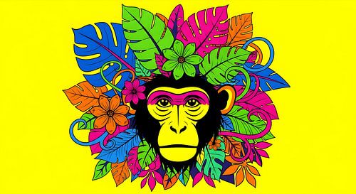 Neon Jungle: Tropische aap