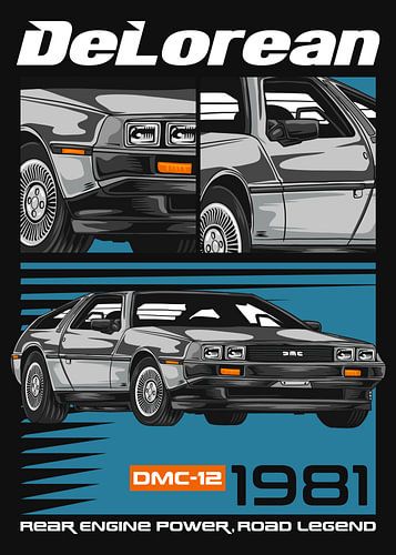 DeLorean DMC-12 Tijdmachine Auto