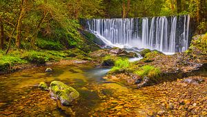 Wasserfall "Mazo de Meredo", Asturien, Spanien