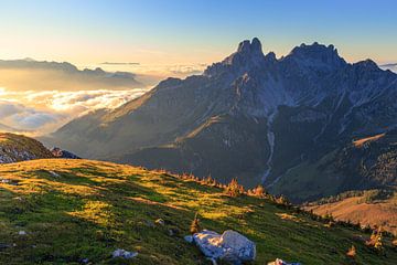 Paysage de montagne "L'heure d'or" (The Golden Hour) sur Coen Weesjes