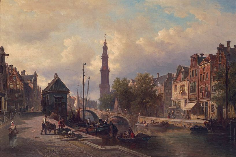 Elias Pieter van Bommel, Prinsengracht in Amsterdam van Atelier Liesjes