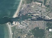 Luchtfoto van IJmuiden van Maps Are Art thumbnail