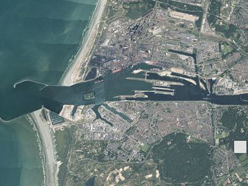 Luchtfoto van IJmuiden van Stef Verdonk