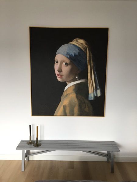Customer photo: Girl with a Pearl Earring - Vermeer painting, on canvas