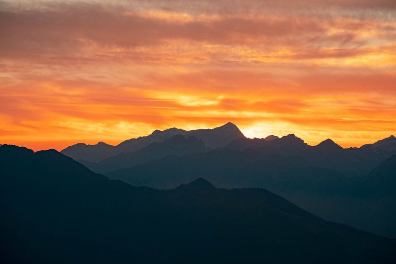 Sunset over Monte Leone by Leo Schindzielorz