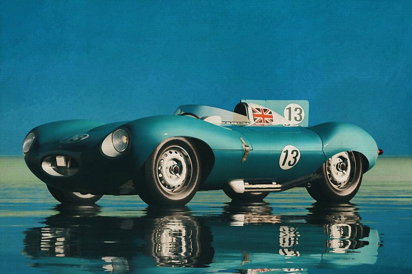 Jaguar D-Type van 1956 van Jan Keteleer