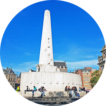 Monument op de Dam in Amsterdam in Nederland van Eye on You