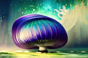 Fantasy Pink Mushroom