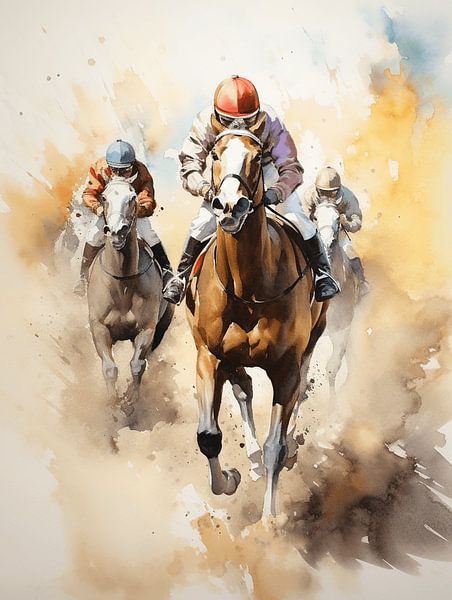 Pferderennen  Sport Galopp Jockey Dynamik Bewegung von gm_designs