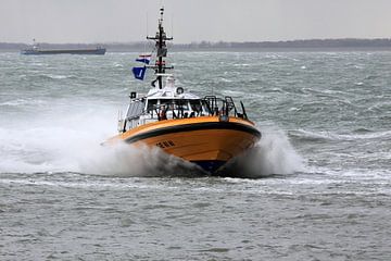 Loodsboot op de Westerschelde bij Vlissingen van MSP Canvas