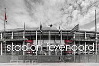 Vooraanzicht Feyenoord Stadion De Kuip Rotterdam-Zuid 2020 van Mario Brussé Fotografie thumbnail