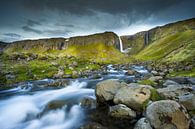 Waterfall Iceland by Jurgen Siero thumbnail