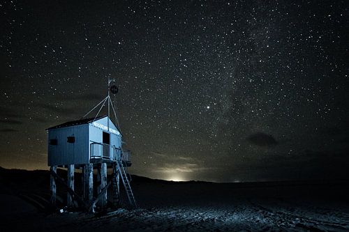 Drenkelingenhuisje Terschelling in the Night