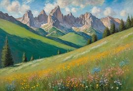 Dolomiten Frühling Sonnig
