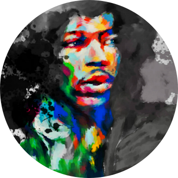 Motief Jimi Hendrix Original 01 Blurred Game - Splash van Felix von Altersheim